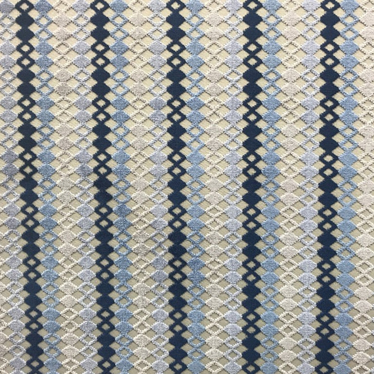 Glam Fabric Eiza Azure - Velvet Upholstery Fabric