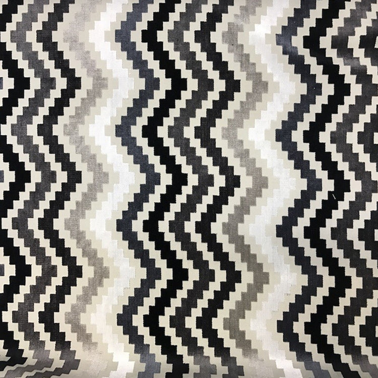 Glam Fabric Iggy Gray  - Velvet Upholstery Fabric