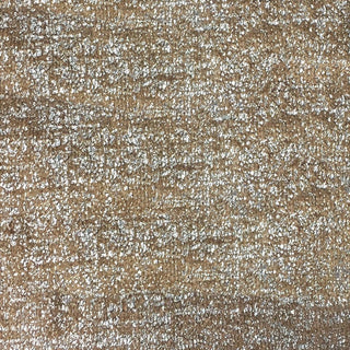 Glam Fabric Avenue Latte - Velvet Upholstery Fabric