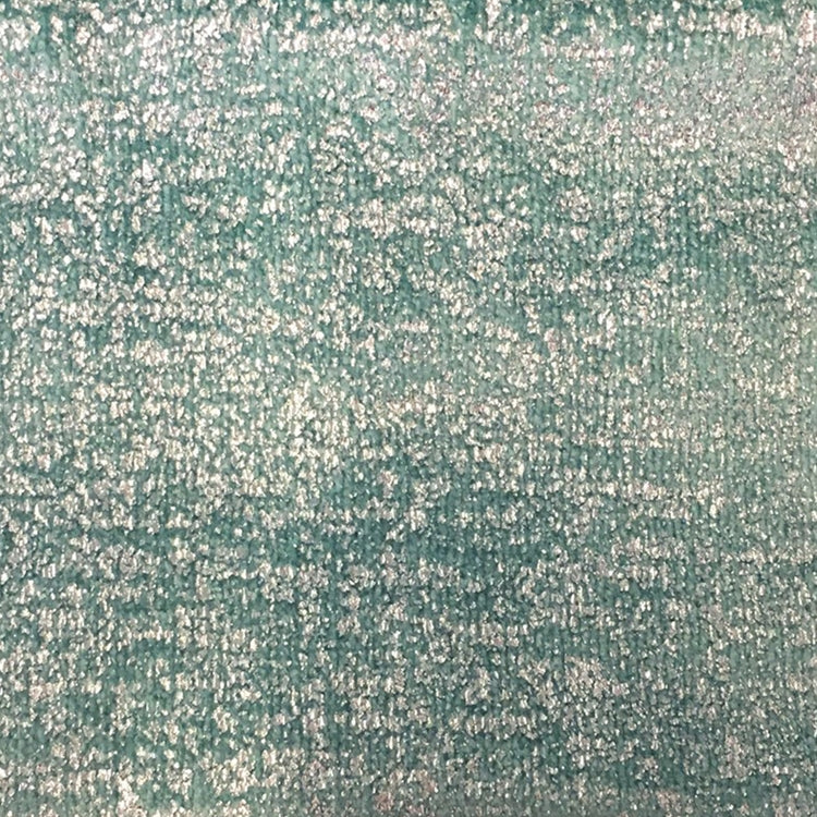 Glam Fabric Avenue Teal - Velvet Upholstery Fabric