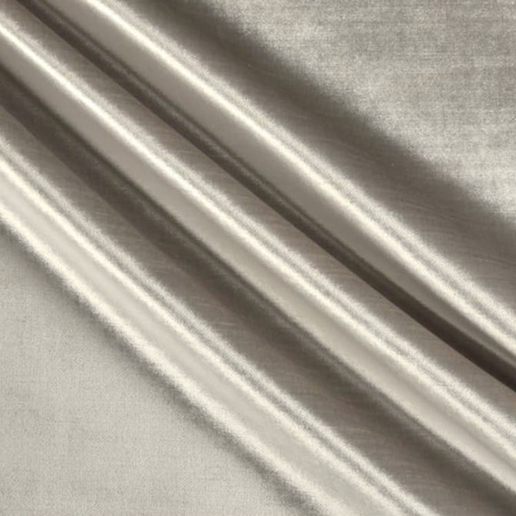Glam Fabric Glamour Silver - Velvet Upholstery Fabric